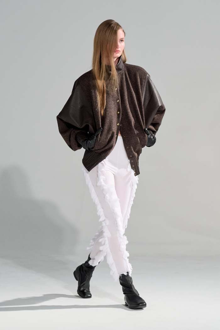 Nicklas Skovgaard Fall 2025 Look 10; Photo: James Cochrane for Copenhagen Fashion Week