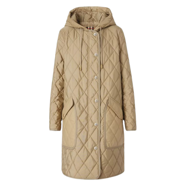 Burberry Diamond Quilted Thermoregulated Hooded Coat