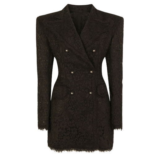 Dolce & Gabbana Double-breasted Cordonetto Lace Jacket
