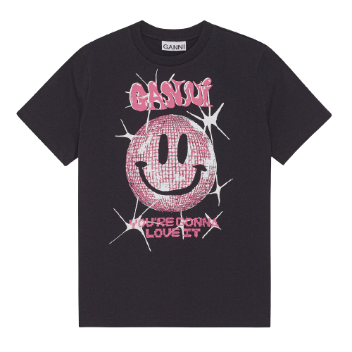 Ganni Smiley Relaxed T-Shirt