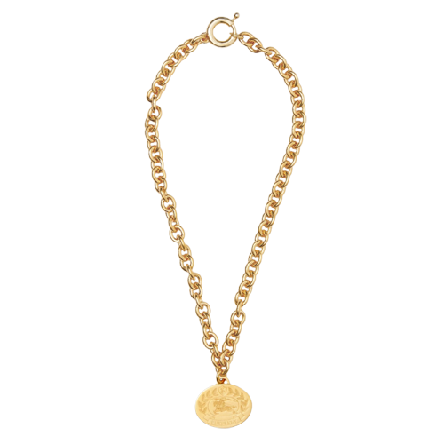 Burberry Engraved EKD Gold-plated Chain-link Necklace