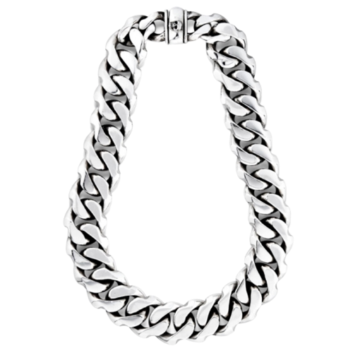 Emanuele Bicocchi Oversized Edge Chain Necklace