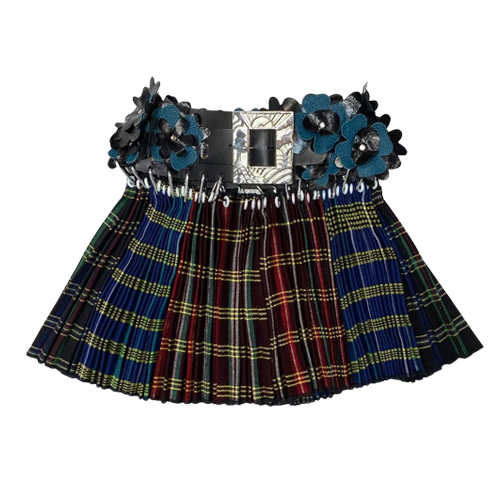 Chopova Lowena Flower Belt Mini Skirt