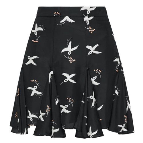 Macgraw Bird Print Skirt