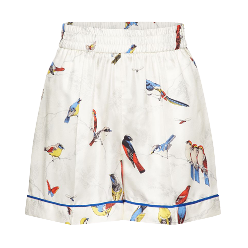 REDValentino Ramage Birds Print Shorts