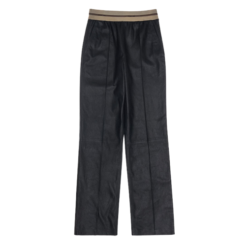 Helmut Lang Leather Pull-On Pant