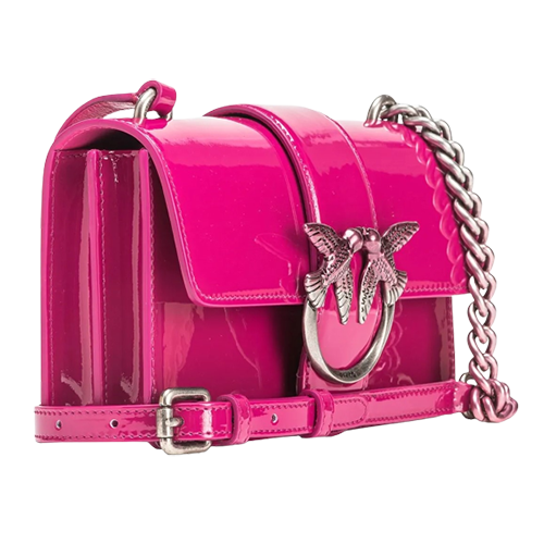 Pinko Galleria Shiny Shaded Leather Mini Love Bag One