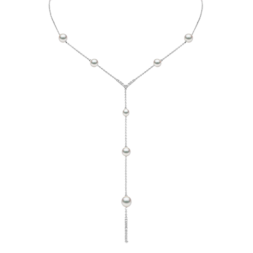 Yoko London Freshwater Pearl and Diamond Necklace