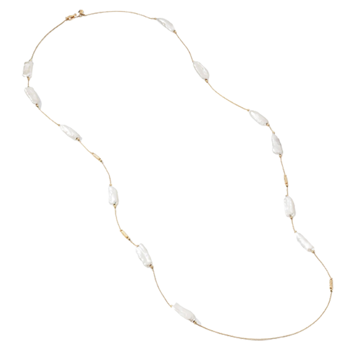 David Yurman DY Signature Pearl Thread Link Necklace