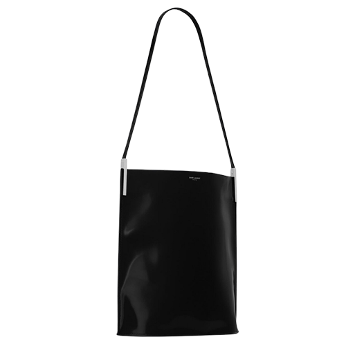 Saint Laurent Suzanne Rigid Shoulder Bag in Shiny Leather