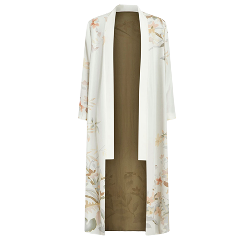 Etro Kimono-Style Coat with Shawl Lapel