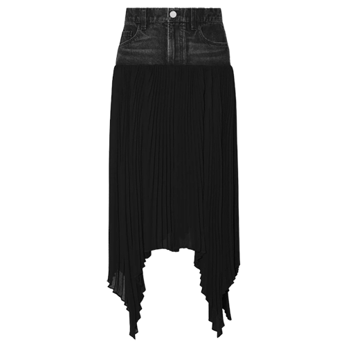Amiri Hybrid Pleated Skirt