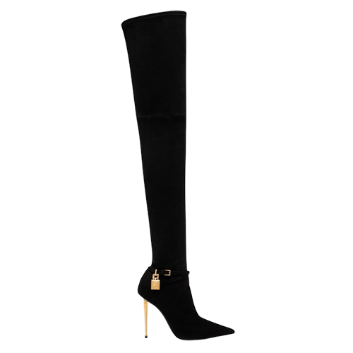 Tom Ford Padlock Over the Knee Boots
