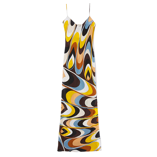 Pucci Onde-Print Silk Maxi Dress