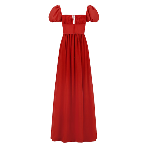 Giambattista Valli Long Red Ramage Dress