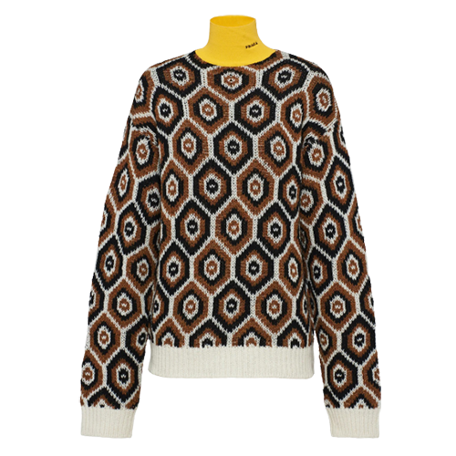 Prada Cashmere and Wool Turtleneck Sweater