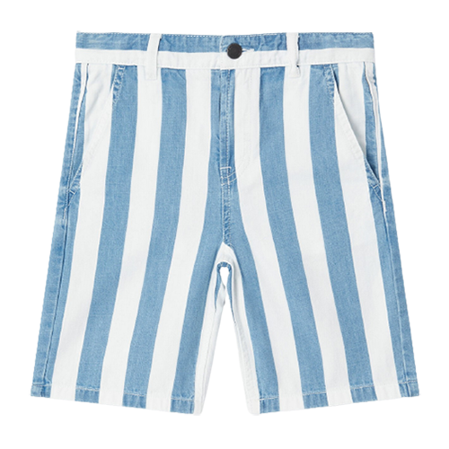 Stella McCartney Kids' Funfair Stripe Denim Shorts