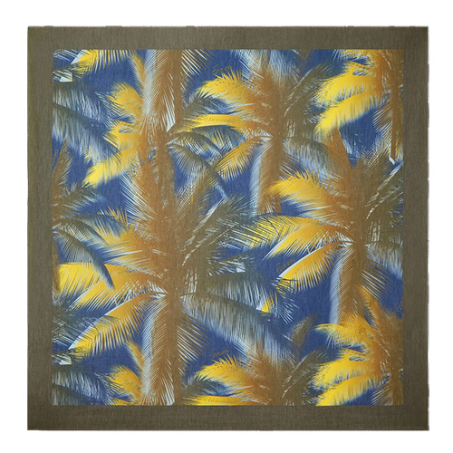 Ferrari Square Scarf with Palm Tree Print