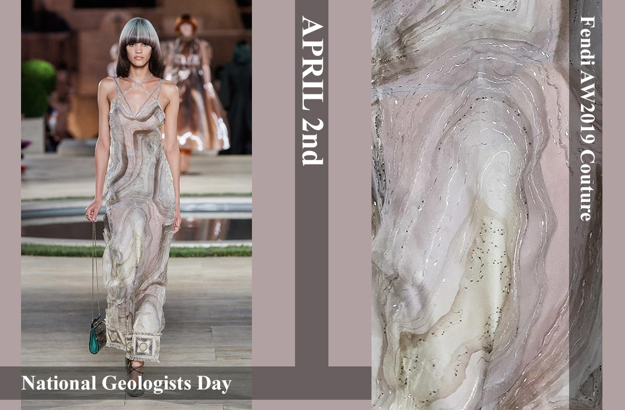 2nd April: National Geologists Day - Fendi AW2019 Couture