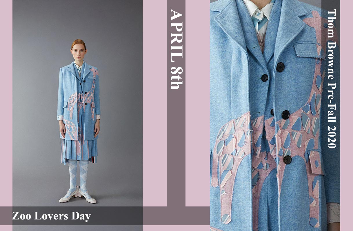 8th April: Zoo Lovers Day Thom Browne - Pre-Fall 2020