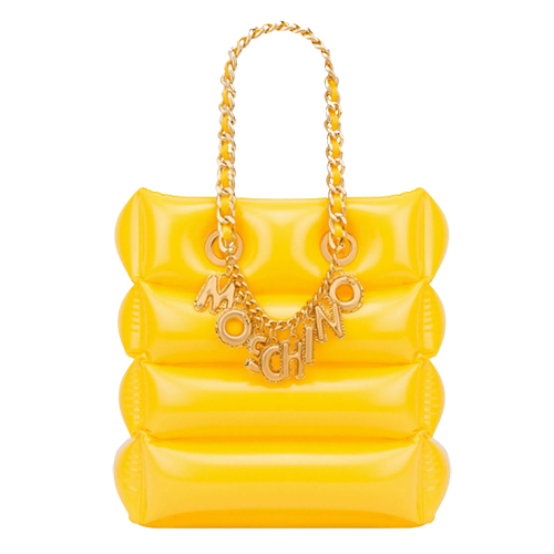 Moschino Lettering Charm Inflatable Shopper