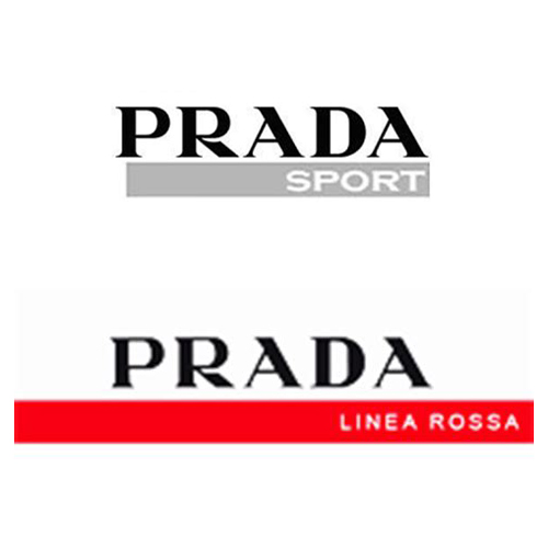 Prada Sport and Prada Linea Rossa logos