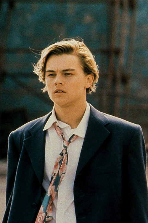 Leonardo di Caprio wearing a custom-made Prada suit in Romeo + Juliet