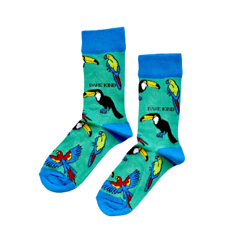 Bare Kind Save the Toucans Bamboo Socks
