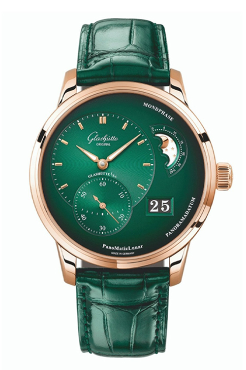 Glashutte Original - PanoMaticLunar Watch with Green Dial