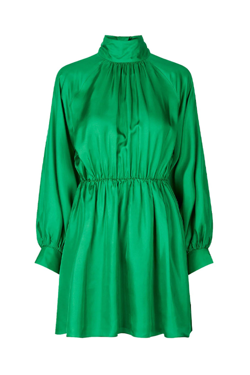 Samsøe Samsøe - Ebbali Silk Dress in Green