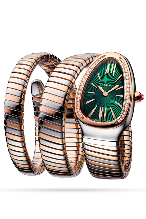 Bvlgari - Serpenti Tubogas 35mm Ladies Watch with Green Dial