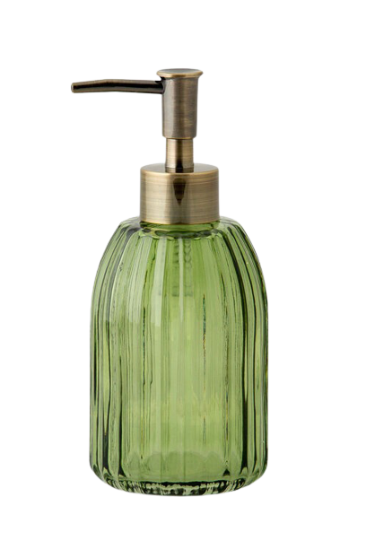 Andrea House - Glass Soap Dispenser in Green