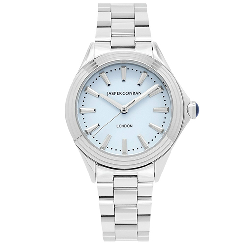 32mm Watch with Blue Dial and Silver Metal Bracelet