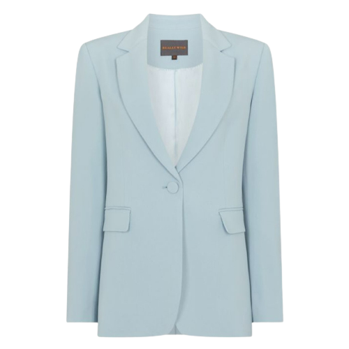 Really Wild Clothing - Elizabeth Longline Jacket in Opal Blue