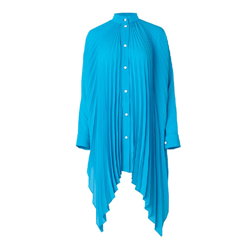 Edeline Lee - Pleat Shirt in Blue