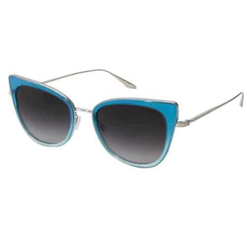 Barton Perreira - Galore Cat Eye Sunglasses in Blue and Grey