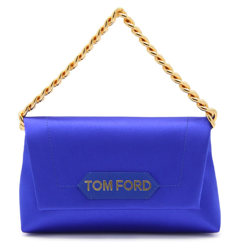Tom Ford - Canvas Label Handbag in Electric Blue