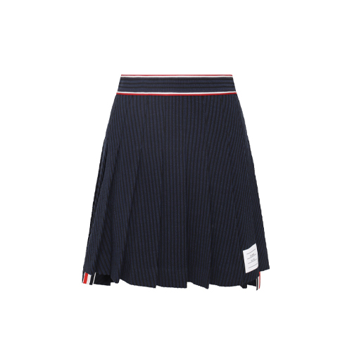 Thom Browne - Cotton Blend Skirt in Navy Blue