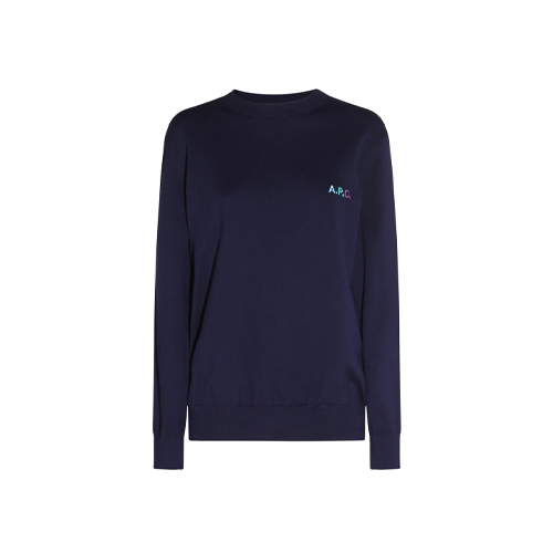 A.P.C. Cotton Sweater in Navy
