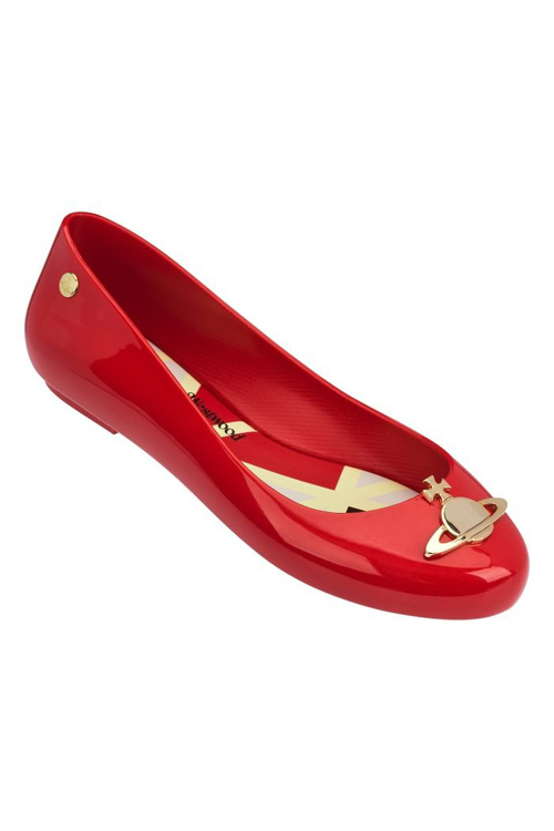 Vivienne Westwood x Melissa - Space Love Orb Shoes in Red