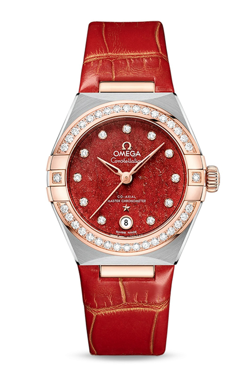 Constellation Co-Axial Master Chronometer 29mm Ladies Watch in Red