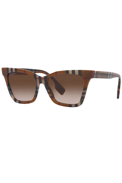 Burberry Women's Elsa 53mm Check Brown Sunglasses