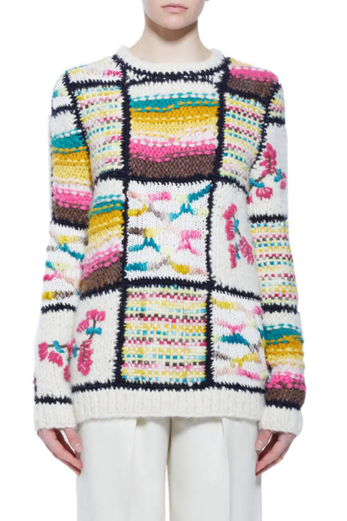 Gabriela Hearst Lawrence Patchwork Sweater