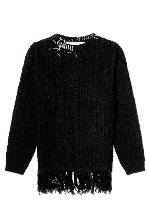 Andersson Bell Gorden Cable Knit Sweater in Black