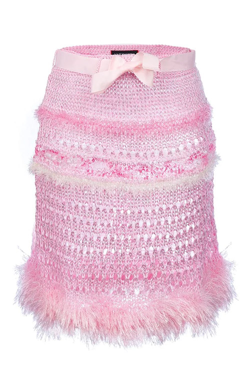 Andreeva Knit Baby Pink Handmade Skirt
