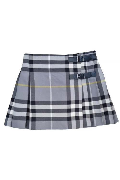 Preowned Burberry Wool Mini Skirt Size FR30