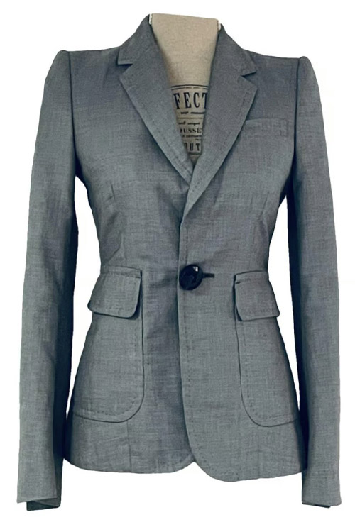 Preowned DSquared2 Blazer in Grey Cotton Size IT40