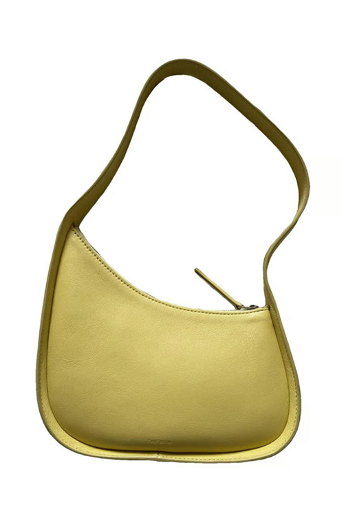 Preowned The Row Half Moon Leather Handbag in Yellow