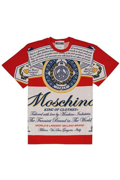 Preowned Moschino Beer Logo T-Shirt Size S