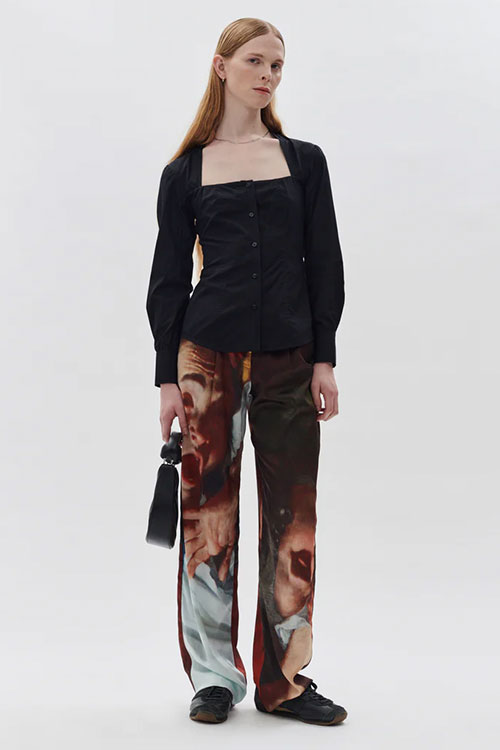 Puppets and Puppets Traversi Rose Double Pleated Pant